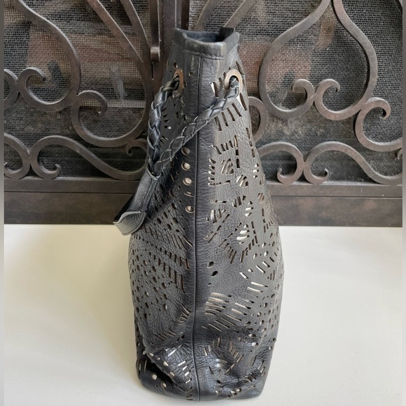 Origenes by David Luna Large Leather Shoulder Bag - Picture 5 of 12